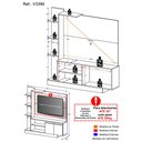Ver imagem 4 de Estante Tv 55" com 3 Leds e 2 Portas Dallas Multimóveis V3399