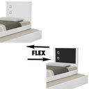 Ver imagem 4 de Cama Solteiro Bibox Barcelona Flex Branco Preto Tebarrot