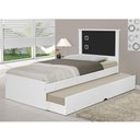 Ver imagem 3 de Cama Solteiro Bibox Barcelona Flex Branco Preto Tebarrot