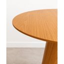 Ver imagem 3 de Mesa de Jantar Redonda 110cm em MDF Melamínico Freijó - Base Cone