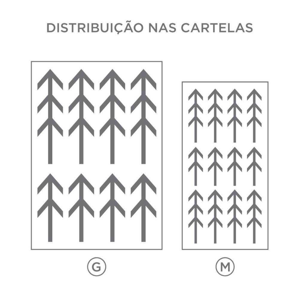 Kit Adesivos de Parede Setas-Amarelo-M - 3