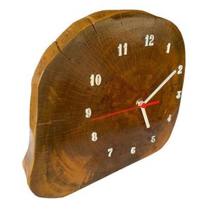 Relógio Rústico de Madeira Artesanal de Mesa de Parede:modelo 3/madeira