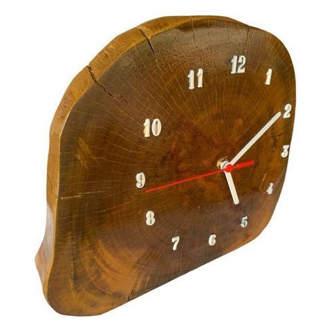 Relógio Rústico de Madeira Artesanal de Mesa de Parede:modelo 3/madeira