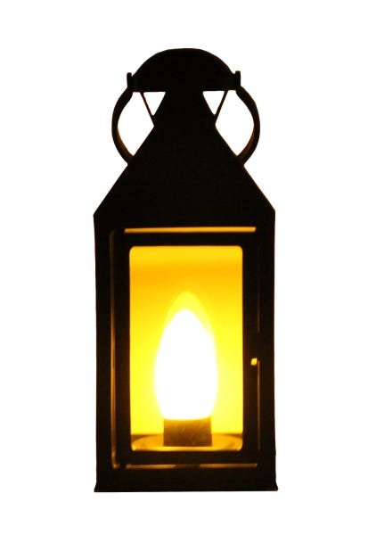 Luminária lanterna Decorativa com lâmpada de Led - 2