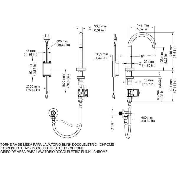 Torneira para Banheiro Blink Docol Eletric - 00645106 - 2