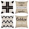 Kit com 4 Capas de Almofadas New Criative Celebre Cada Dia - 1
