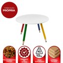 Ver imagem 3 de Mesa Redonda Infantil Pé Lápis Atividades para Crianças B3
