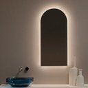 Ver imagem 3 de Espelho lapidado Arco Janelinha Iluminado com LED Quente - 60x150cm