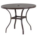 Ver imagem 1 de Mesa Roma com Tampo Ripado 1m Alumínio Cozinha Edícula Piscina Trama Original