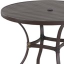 Ver imagem 2 de Mesa Roma com Tampo Ripado 1m Alumínio Cozinha Edícula Piscina Trama Original