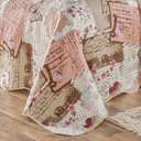 Ver imagem 2 de Colcha Estampada Dupla Face Bouti Queen 03 Peças - Patchwork Rose