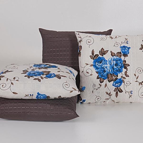 Capas para Almofadas Decorativas 4 Peças Tabaco - 1