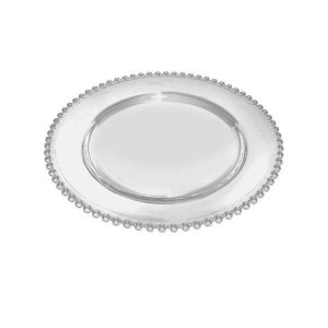 Sousplat Bolinha em Cristal Ecologico 31,5CM L Hermitage 23140