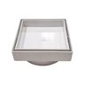 Kit 5 Ralos Oculto Invisível Grelha Sifonado Porcelanato 12x12cm - 1