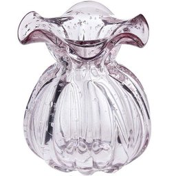 Vaso em Vidro ITALY Murano 10X11CM Rosa Claro LYOR 4252 - 1