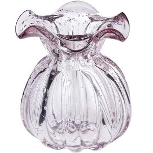 Vaso em Vidro ITALY Murano 10X11CM Rosa Claro LYOR 4252