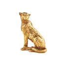 Ver imagem 1 de Escultura Leopardo Dourado em Poliresina 20x15cm Mart