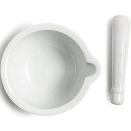 Pilao com Socador em Porcelana Berlim Branco LYOR 8301 - 2