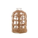 Ver imagem 3 de Vaso de Vidro e Fibra Natural P 9x15cm Rojemac