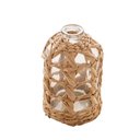 Ver imagem 2 de Vaso de Vidro e Fibra Natural P 9x15cm Rojemac