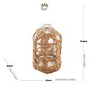 Ver mais imagens de Vaso de Vidro e Fibra Natural P 9x15cm Rojemac