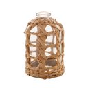 Ver imagem 1 de Vaso de Vidro e Fibra Natural P 9x15cm Rojemac