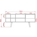 Ver imagem 4 de Rack para Tv 55 Polegadas 7 Nichos R1462 Natural Tecno Mobili