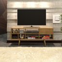 Ver imagem 7 de Rack para Tv 55 Polegadas 7 Nichos R1462 Natural Tecno Mobili