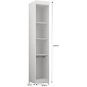 Ver imagem 3 de Guarda Roupa Modulado Individual Orion Branco 1 Porta Leifer Móveis