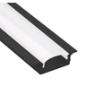 Perfil de Led Embutir 2m 23,6mm X 7mm Preto - 1