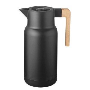Garrafa Termica Wood Fashion Preta 1 Litro Termopro TP6551