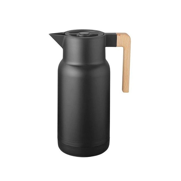 Garrafa Termica Wood Fashion Preta 1 Litro Termopro TP6551