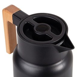 Garrafa Termica Wood Fashion Preta 1 Litro Termopro TP6551 - 2