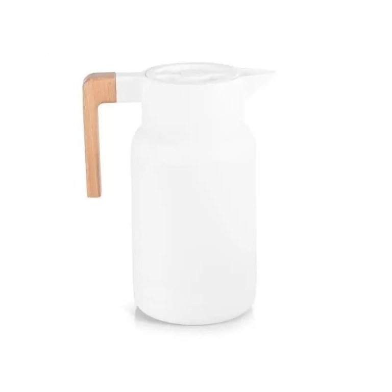 Garrafa Termica Wood Fashion Branca 1 Litro Termopro TP6550