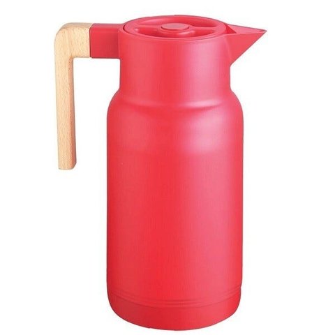 Garrafa Termica Wood Fashion Vermelha 1 Litro Termopro TP6549