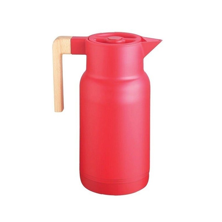 Garrafa Termica Wood Fashion Vermelha 1 Litro Termopro TP6549