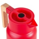 Ver imagem 2 de Garrafa Termica Wood Fashion Vermelha 1 Litro Termopro TP6549