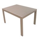 Ver imagem 1 de Mesa Retangular em Aluminio Pintado Design Ripada Daniela Bege