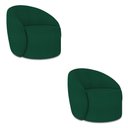 Ver imagem 1 de Poltrona Orgânica Kit 2 Lua Bouclê Verde D03 - D’Rossi