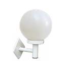 Ver imagem 1 de Luminária Globo Braço Reto de Parede Alumínio Branco 20x15cm Ouro Minas