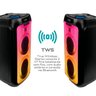 Caixa Som Torre 1800w Rms Portátil Bluetooth Amplificada Fm Usb Bivolt Vibe Sound Vs005 - 6