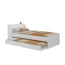 Ver imagem 5 de Cama Solteiro com Cama Auxiliar Lumina Espresso Móveis Branco