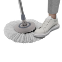 Ver imagem 4 de Mop Giratório Menalux com Cesto Inox e Refil Extra de Microfibra