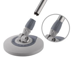 Mop Giratório Menalux com Cesto Inox e Refil Extra de Microfibra - 3