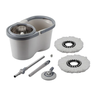 Mop Giratório Menalux com Cesto Inox e Refil Extra de Microfibra - 2