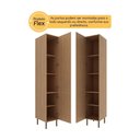 Ver imagem 3 de Paneleiro Armário de Cozinha com 2 Portas 40cm Multimóveis Cr20413 Freijó