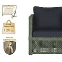 Ver imagem 4 de Mesa e 3 Poltronas Madri Corda Náutica Estofado 12 Trama Verde