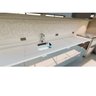 Tampo para Balcão de Cozinha 240x60cm Quartzo Stone Italiano Branco Fosco - 2