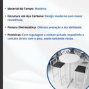 Ver imagem 3 de Conjunto Mesa Alta Bar Bistrô Redonda Branca 2 Banquetas Confort Pinus Industrial White Don Castro D