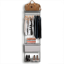Ver imagem 1 de Guarda Roupa Closet Aramado Modulado Gaveta Mdf 0,70m - Branco